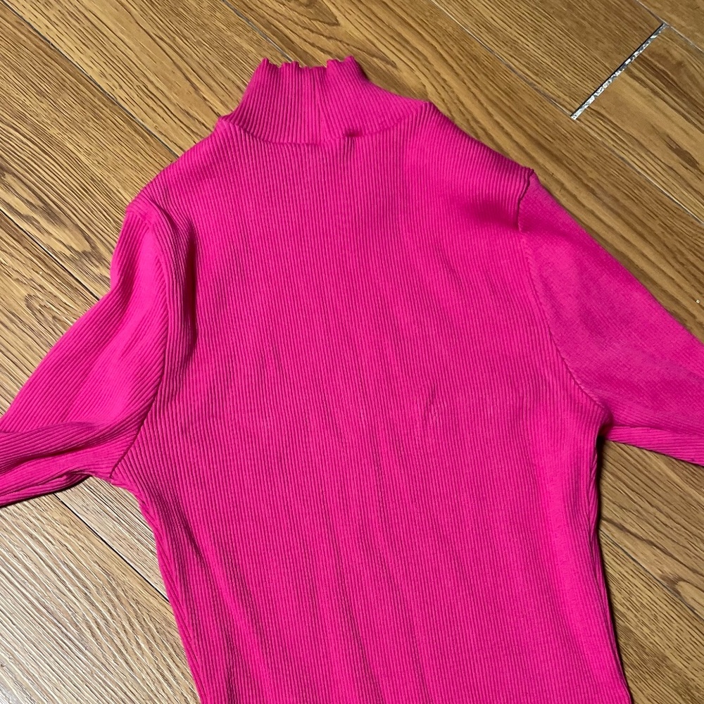 Magenta Mock Neck Bodysuit